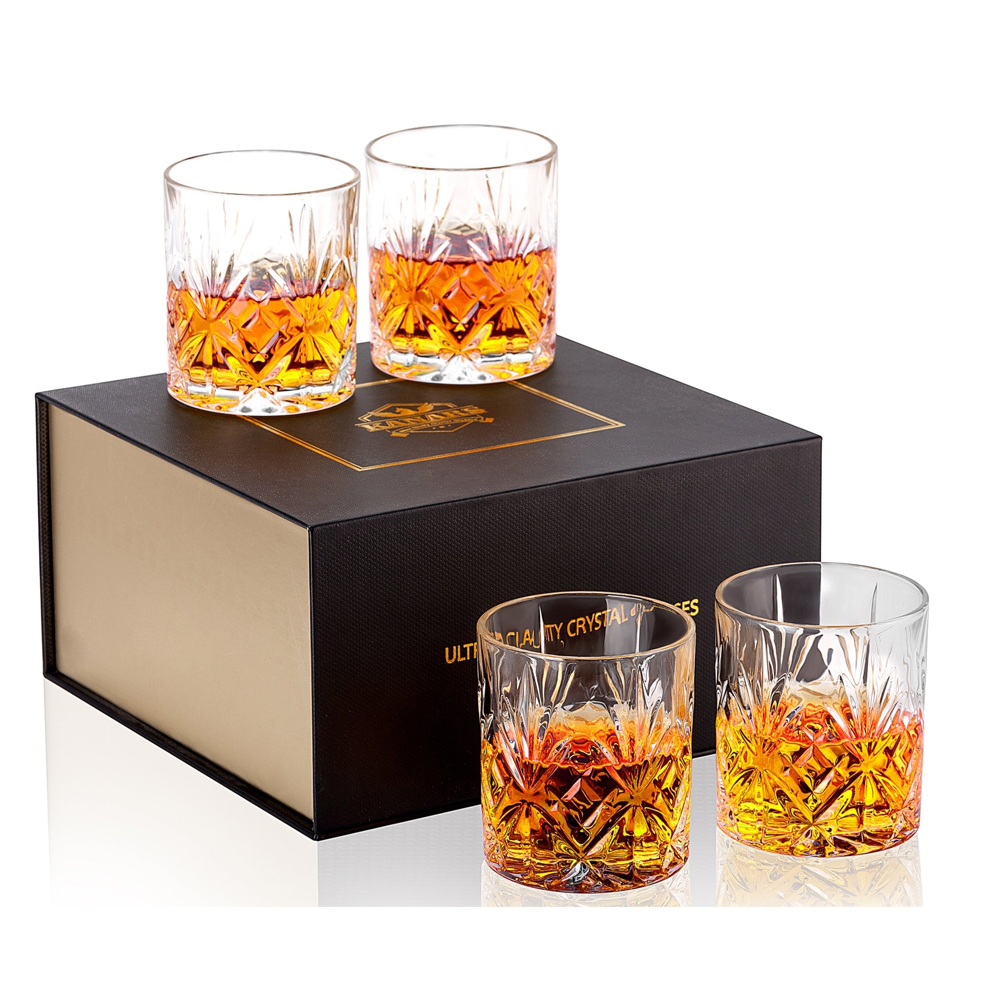 Crystal Whiskey Glasses Set of 4 - janceysfanceys