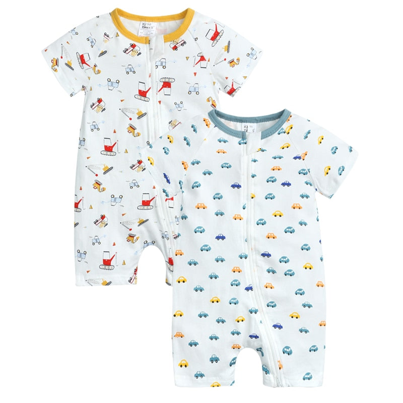 Infant Newborn Baby Boys Girls Cotton Romper - janceysfanceys