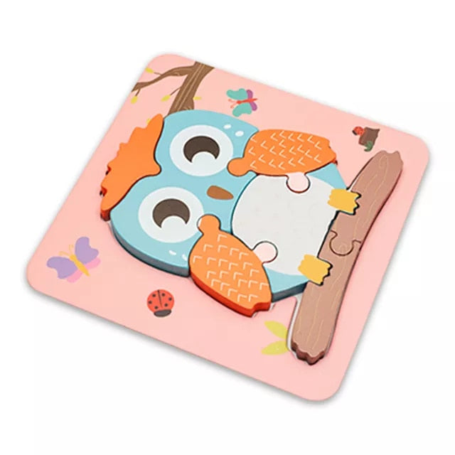 Quality Baby Wooden 3D Puzzle - janceysfanceys