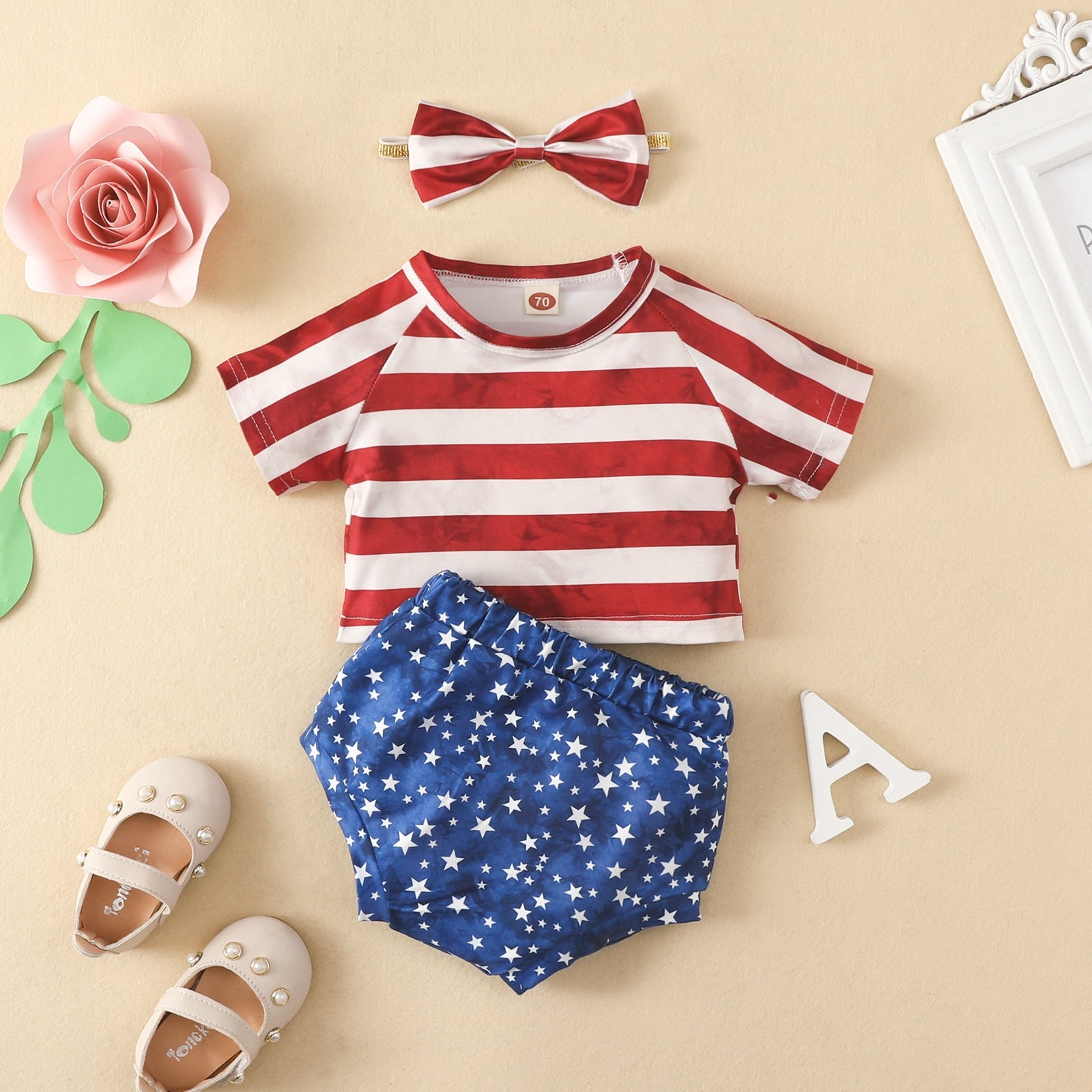 6M-5Y Independence Day Toddler Infant Kid Girls Clothes Set - janceysfanceys