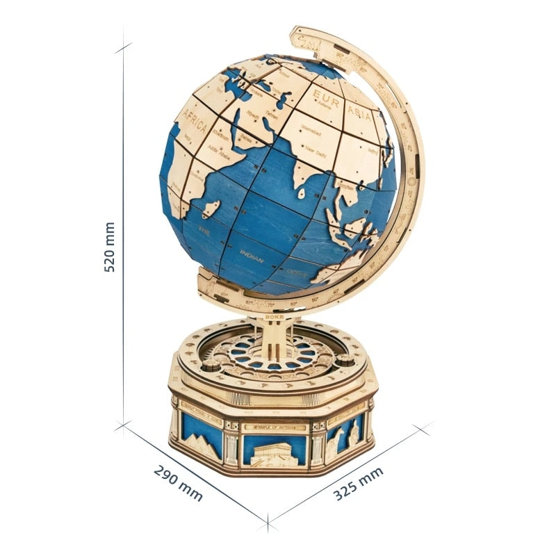 Robotime 3D Globe Wooden Puzzle 567pcs - janceysfanceys