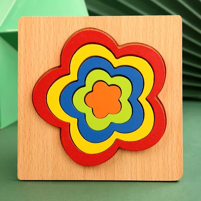 Quality Baby Wooden 3D Puzzle - janceysfanceys