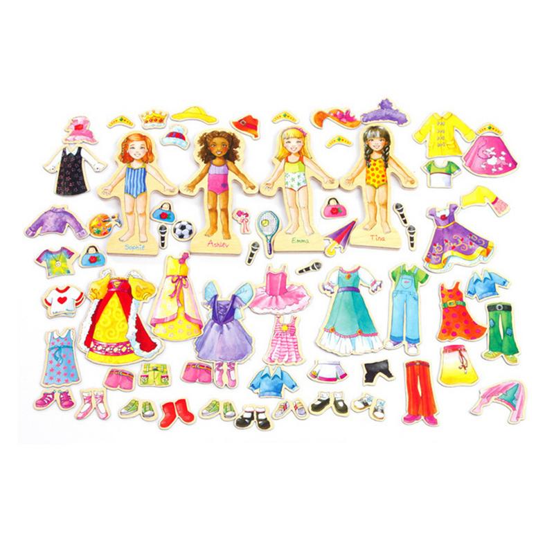 Magnetic Dressing Toys Princess Paper Dolls - janceysfanceys