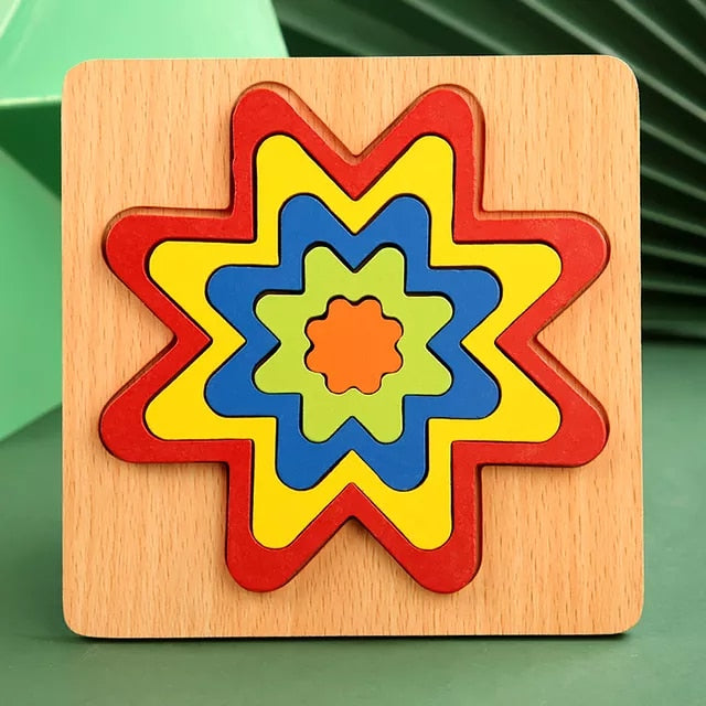 Quality Baby Wooden 3D Puzzle - janceysfanceys