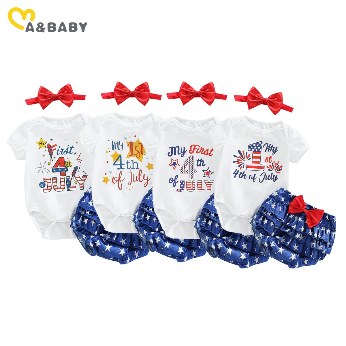 0-24M Independence Day Infant Newborn Baby Girl Clothes - janceysfanceys