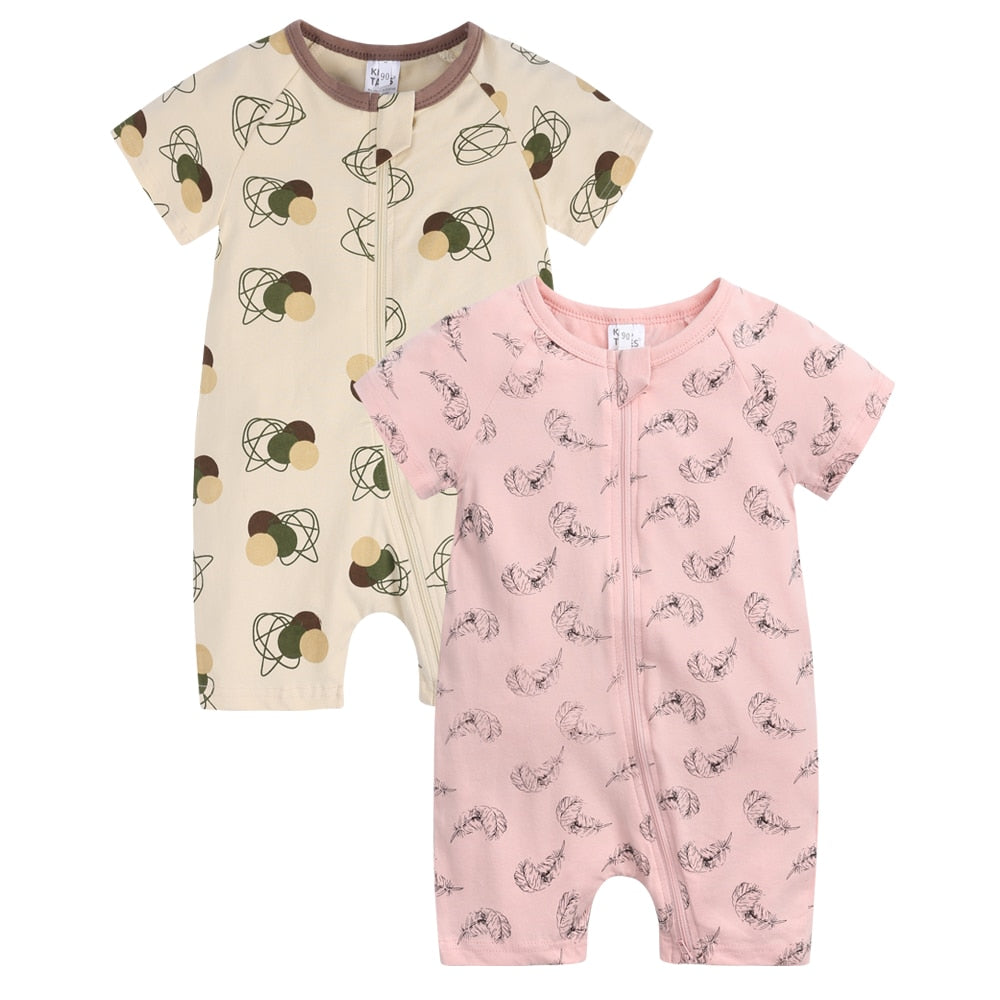 Infant Newborn Baby Boys Girls Cotton Romper - janceysfanceys