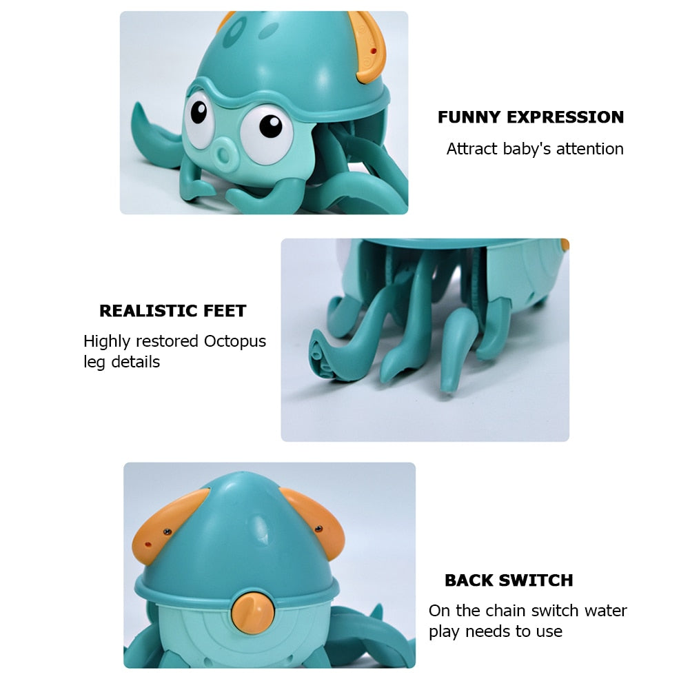 Baby Bathing Toy Kids Octopus - janceysfanceys