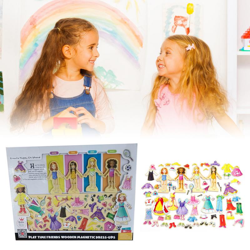 Magnetic Dressing Toys Princess Paper Dolls - janceysfanceys