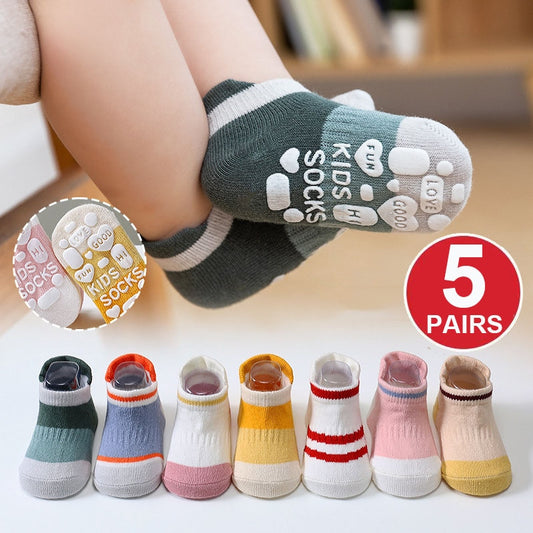 Toddlers Non-slip Anti Skid Ankle socks - janceysfanceys