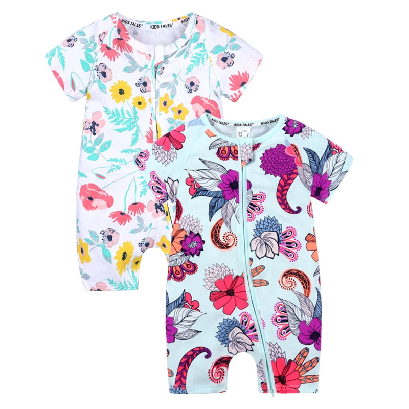 Infant Newborn Baby Boys Girls Cotton Romper - janceysfanceys