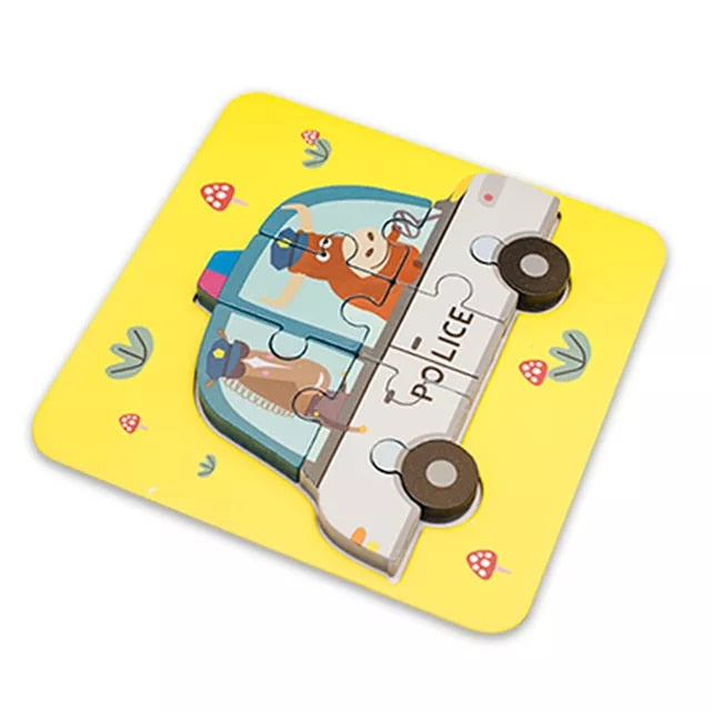 Quality Baby Wooden 3D Puzzle - janceysfanceys