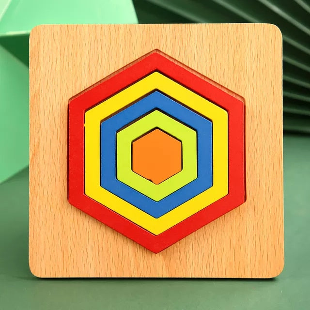 Quality Baby Wooden 3D Puzzle - janceysfanceys