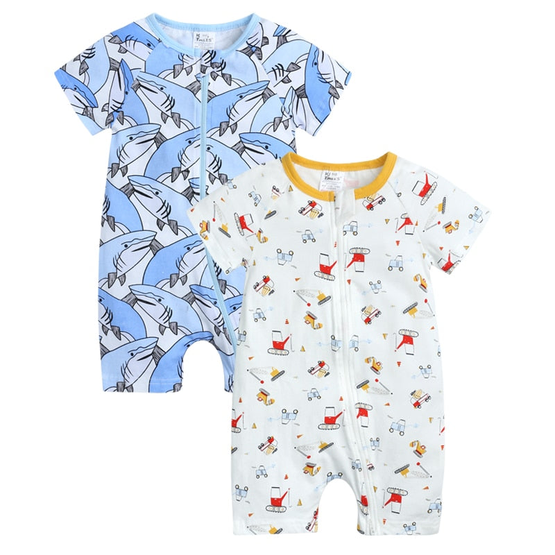 Infant Newborn Baby Boys Girls Cotton Romper - janceysfanceys