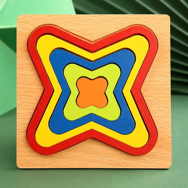 Quality Baby Wooden 3D Puzzle - janceysfanceys