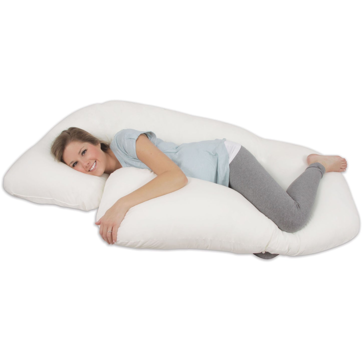 All Nighter Total Body Pregnancy Pillow, Ivory - janceysfanceys