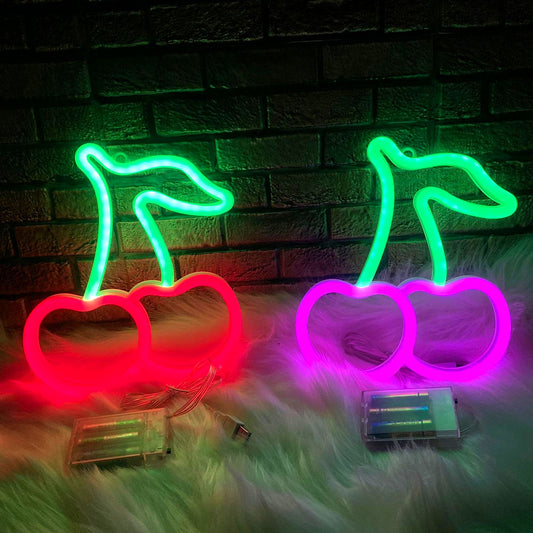 Cherry Neon Lamp LED Neon Sign - janceysfanceys