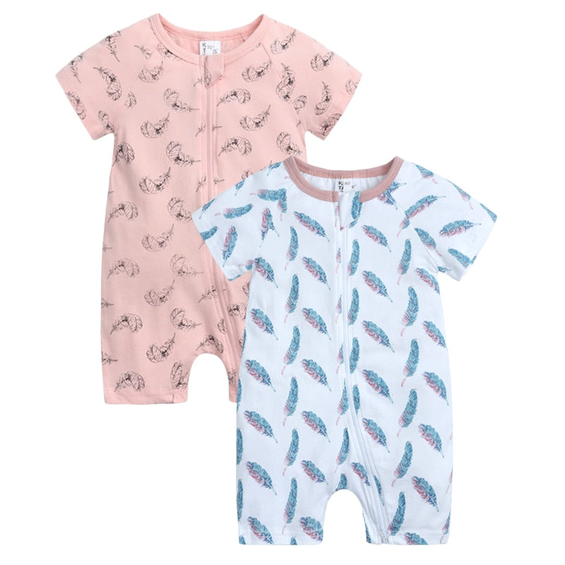 Infant Newborn Baby Boys Girls Cotton Romper - janceysfanceys