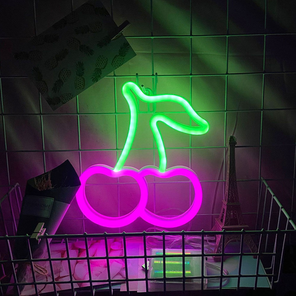 Cherry Neon Lamp LED Neon Sign - janceysfanceys