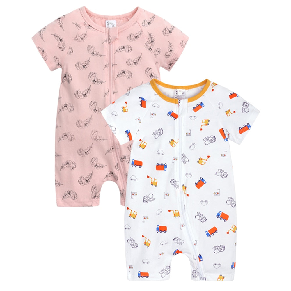 Infant Newborn Baby Boys Girls Cotton Romper - janceysfanceys