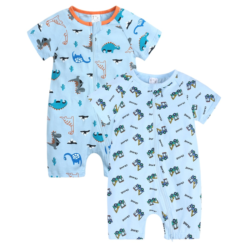 Infant Newborn Baby Boys Girls Cotton Romper - janceysfanceys