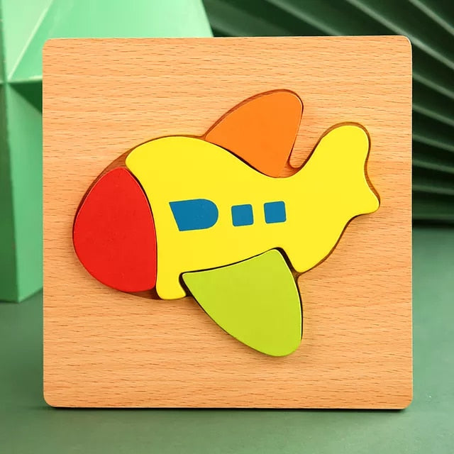 Quality Baby Wooden 3D Puzzle - janceysfanceys