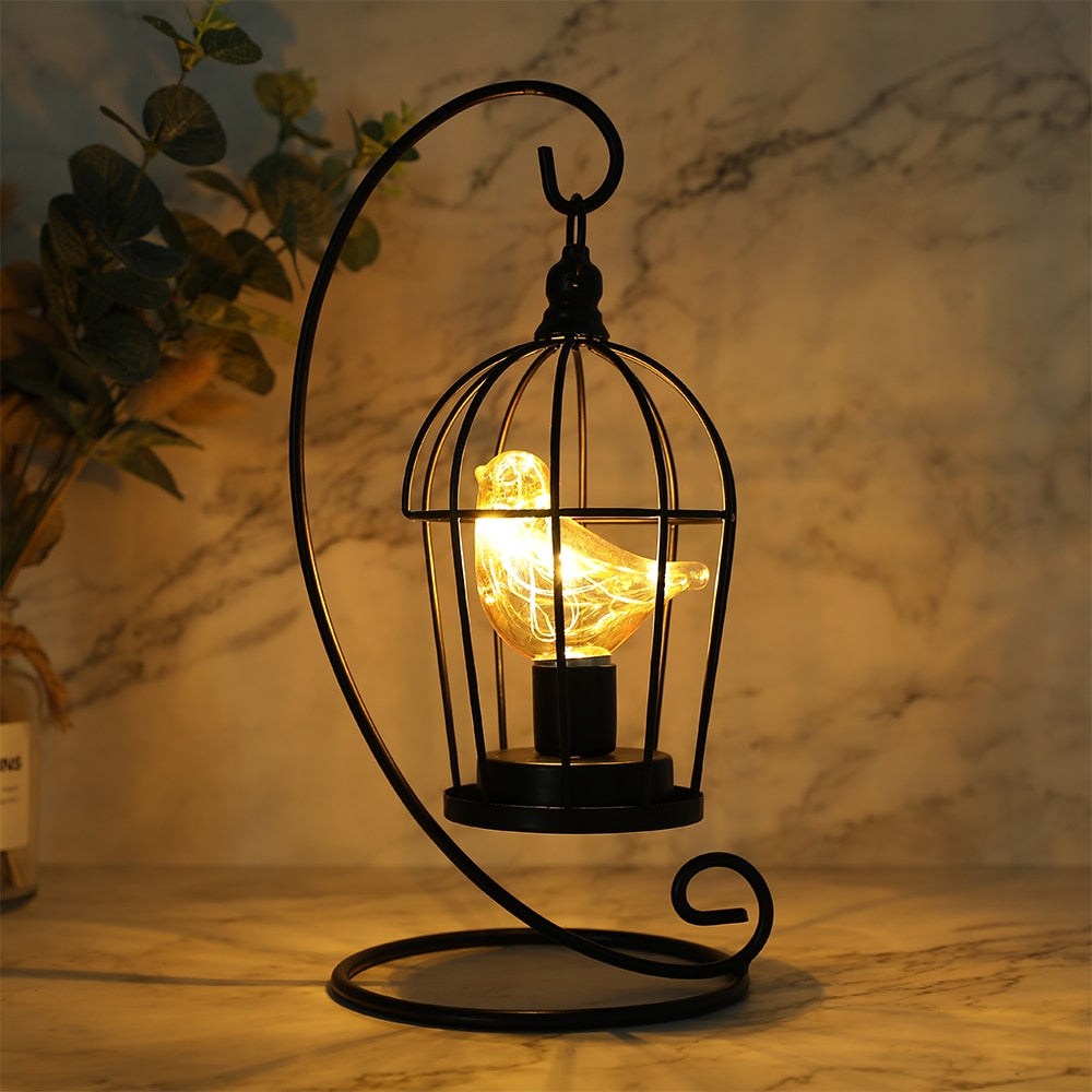 Birdcage Bulb Decorative Table Lamp - janceysfanceys