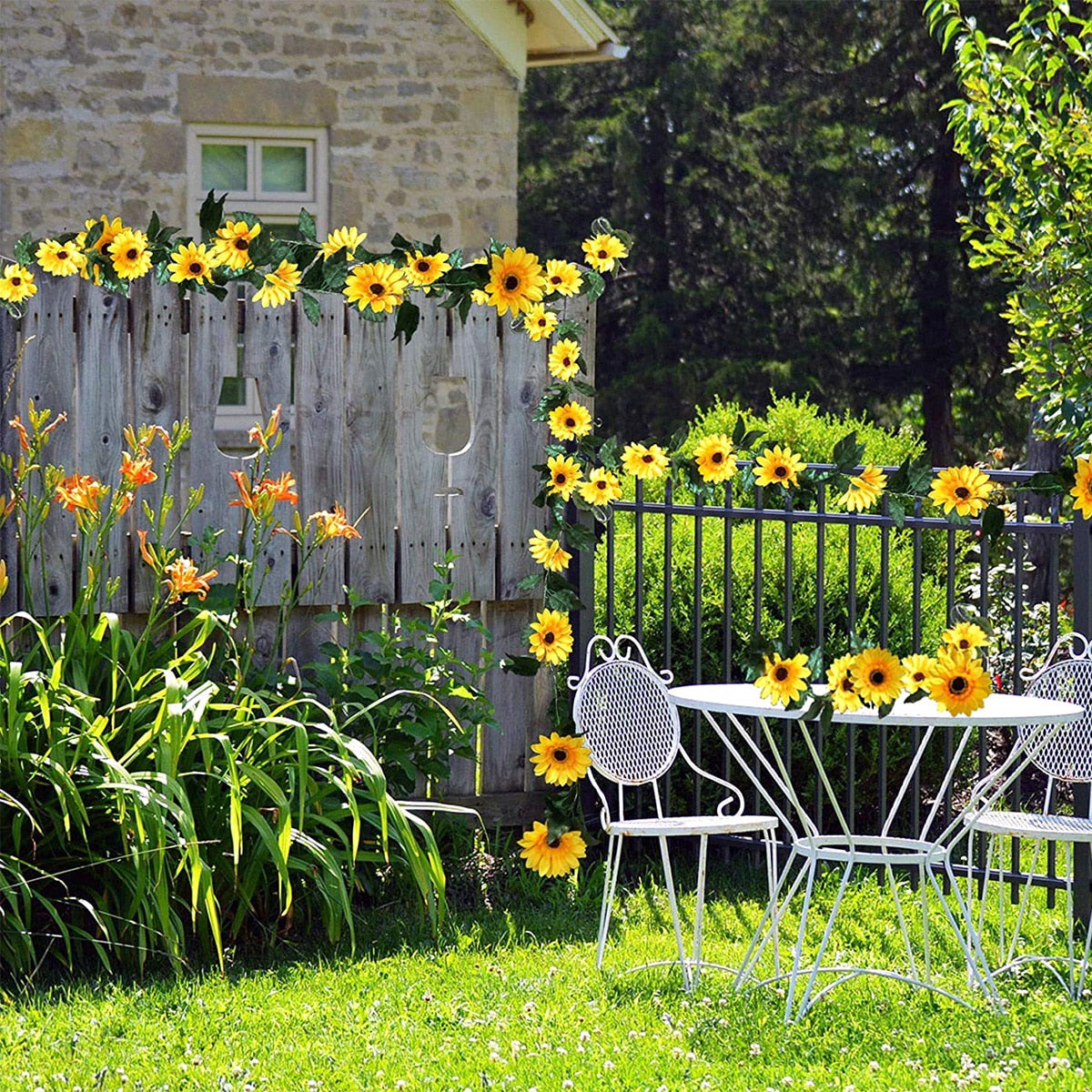 Simulation Sunflower Solar String Lights Garden Decoration - janceysfanceys