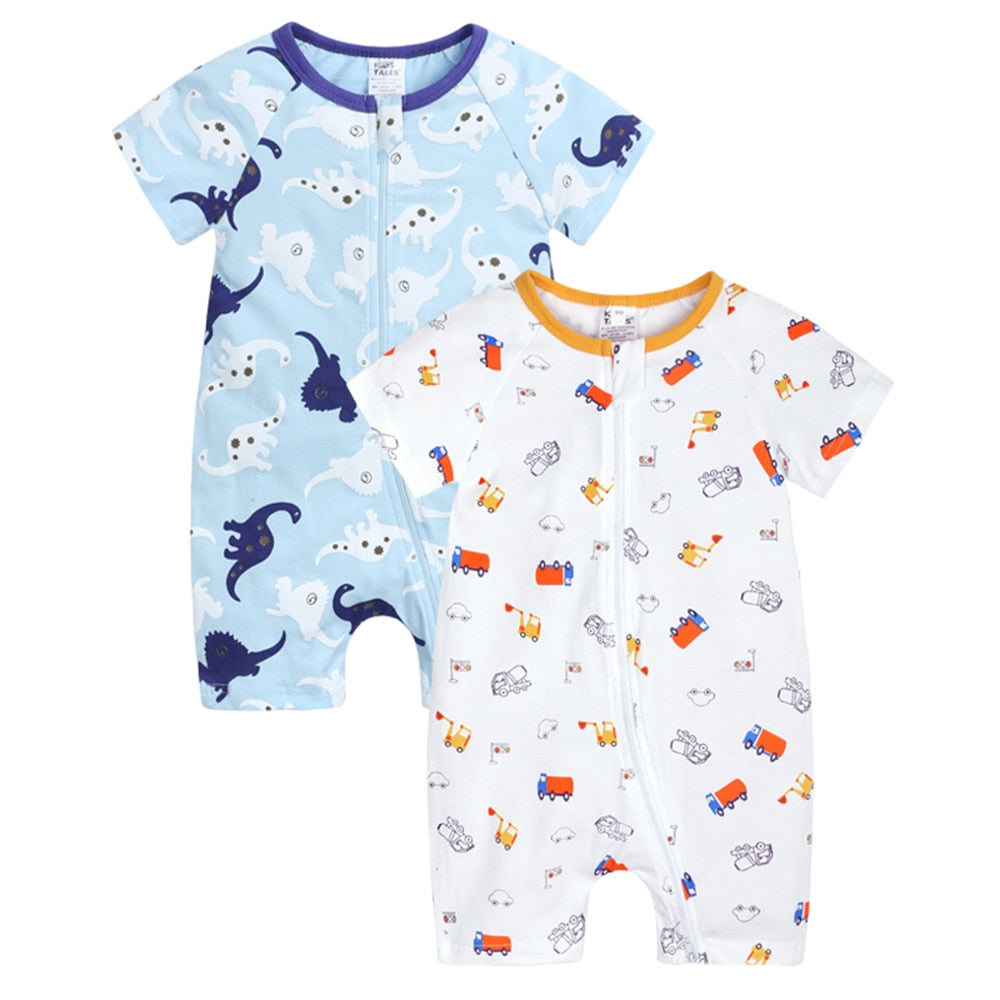 Infant Newborn Baby Boys Girls Cotton Romper - janceysfanceys