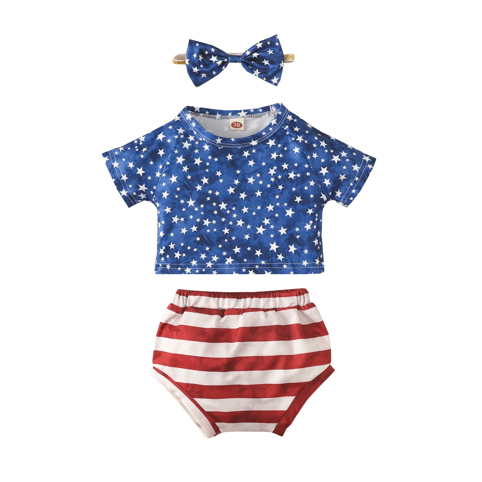 6M-5Y Independence Day Toddler Infant Kid Girls Clothes Set - janceysfanceys