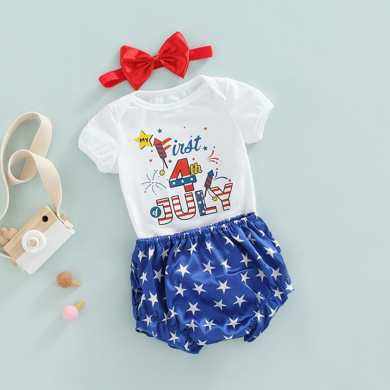 0-24M Independence Day Infant Newborn Baby Girl Clothes - janceysfanceys